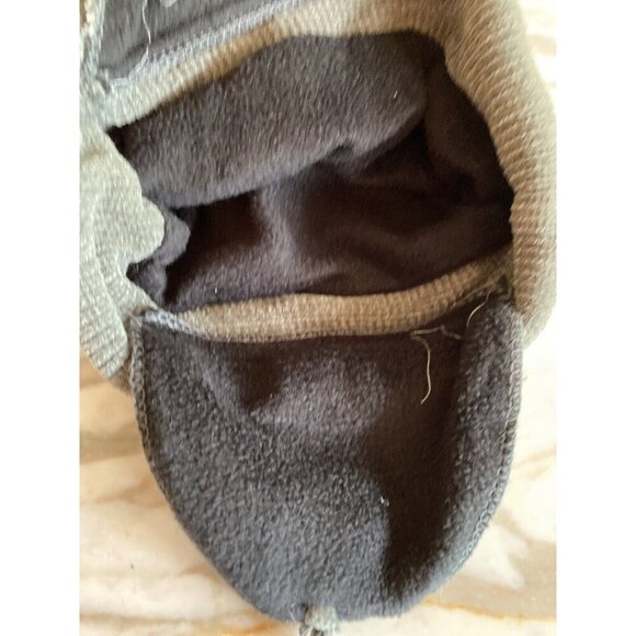 Gray Winter Ski Hat Ear Flaps Snowflake Design - Picture 5 of 5